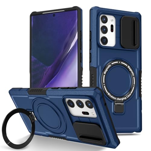 Kainevy für Magnetisch Samsung Galaxy Note 20 Ultra Hülle mit Ständer Kameraschutz, Militär Grade Stoßfest Samsung Note 20 Ultra Hülle Passt Drahtlose Aufladung Schutzhülle (Königsblau) von Kainevy