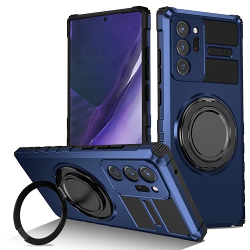 Kainevy für Samsung Note 20 Ultra Hülle mit Magnetisch Ständer Kompatibel mit MagSafe, Stoßfest Samsung Galaxy Note 20 Ultra Hülle Schwarz Aesthetic Schutzhülle Dünn Case (Dunkel Blau) von Kainevy