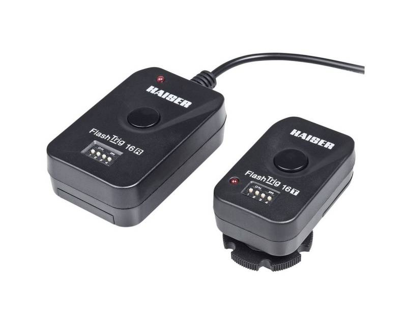 Kaiser Fototechnik FlashTrig 16 Set Funk-Studioblitzauslöser 7016 Kabel-Fernauslöser von Kaiser Fototechnik