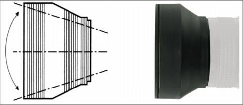 Kaiser Fototechnik Streulichtblende 3 in 1 72mm Gegenlichtblende von Kaiser Fototechnik