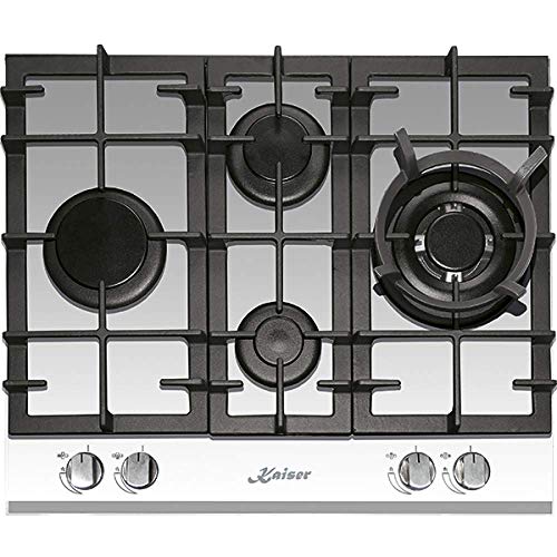 Kaiser KCG 6394w Turbo Romb/Gaskochfeld 60cm Autark/Kochfeld/Gas auf weißem Glas/Glaskeramik Gaskochfeld Einbau/4 Hochwertige Brenner/3,8 kW WOK Brenner/Erdgas,Fl.Gas Kaiser KCG 6394w Turbo Romb/Gaskochfeld 60cm Autark/Kochfeld/Gas auf weißem Glas/Glaskeramik Gaskochfeld Einbau/4 Hochwertige Brenner/3,8 kW WOK Brenner/Erdgas,Fl.Gas von Kaiser