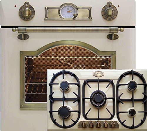 Gas Herdset Autark Kaiser Empire Elfenbein/Einbau Gas Backofen 67L + Gaskochfeld 90cm /Unterhitze Grill, Drehspieß,Selbstreinigung/Gas Einbaubackofen/ /Herd Set für Erdgas und Propangas Gas Herdset Autark Kaiser Empire Elfenbein/Einbau Gas Backofen 67L + Gaskochfeld 90cm /Unterhitze Grill, Drehspieß,Selbstreinigung/Gas Einbaubackofen/ /Herd Set für Erdgas und Propangas von Kaiser