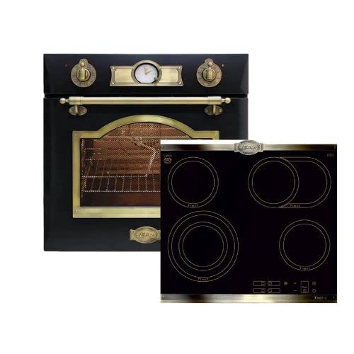 Herdset Autark Kaiser Empire Schwarz/Elektro Einbau Backofen EH 6355 Em + High Light Glaskeramikkochfeld 60cm mit Metallplatten Bronze/Drehspieß,Selbstreinigung Herdset Autark Kaiser Empire Schwarz/Elektro Einbau Backofen EH 6355 Em + High Light Glaskeramikkochfeld 60cm mit Metallplatten Bronze/Drehspieß,Selbstreinigung von Kaiser