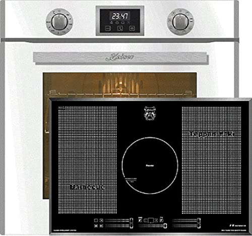 Kaiser Backofen-Set EH 6326 W+KCT 777 FI La Perle, Einbau Elektro Backofen, Autark, 79L, 10 Funktionen+Induktionskochfeld 77 cm, Einbau Herd, Schwarzes Glas mit Facetten von Kaiser