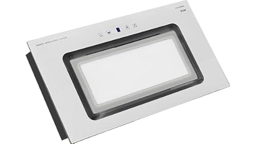 Kaiser Deckenhaube EA 546 W Eco + Umluft, Lüfterbaustein, Weiß Glas, Einbau Dunstabzugshaube 52 cm, 600 m³/h, LED, von Kaiser