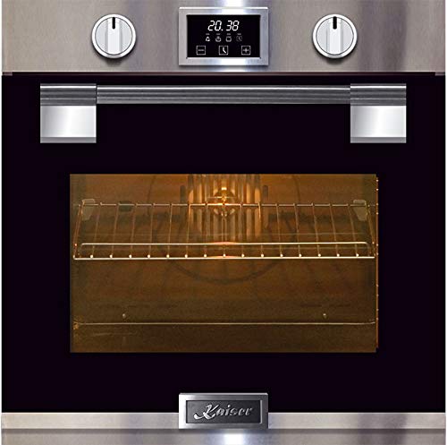 Kaiser EH 6337 Luxus Pyrolyse Einbaubackofen 60cm, massives Metall, 79L,Glastür mit SOFTCLOSE, 11 Funktionen,Heißluft,Teleskopauszug,Einbau Elektro Backofen,Backofen Einbau,Intelligent Sysytem von Kaiser