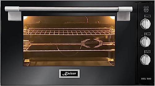 Kaiser Einbaubackofen EG 9371, Einbau Gas Backofen 90 cm 79L autark Grill Selbstreinigung Schwarz Glas von Kaiser