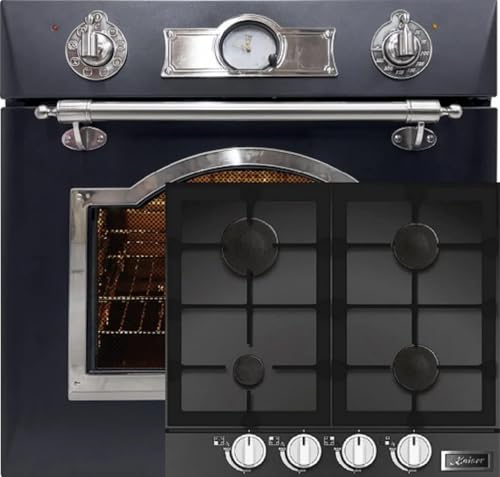 Kaiser Empire EH 6355 Em Sil Einbau Elektrobackofen 60 cm 67 L+ KCG 6387 Gaskochfeld 60 cm von Kaiser