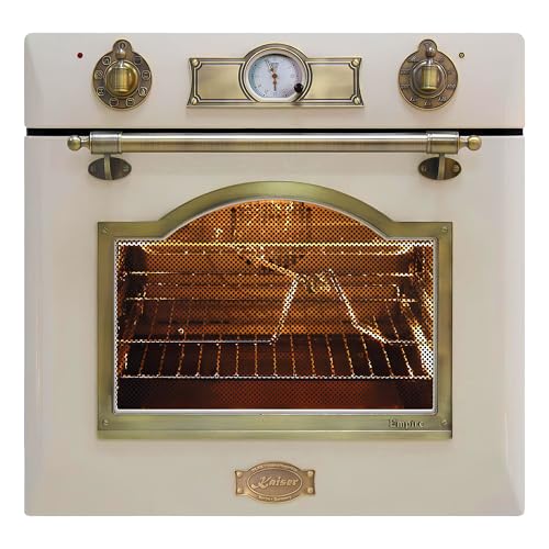 Kaiser Empire EH6355 ElfEm Exklusiver Nostalgie Backofen/Selbstreinigender Elektrobackofen 67L / Backofen Einbau Autark mit Drehspieß/Einbaubackofen/ e Herd/Heißluft, Grill/Herd mit 8 Funktionen von Kaiser