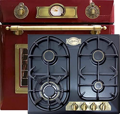 Kaiser Gas Herd Set EH 6355 RotEm + KG 6325 Em Turbo, Elektro Backofenset, Autark, 79L, Einbau Backofen, 8 Funktionen + Retro Gaskochfeld 60 cm, Emailliert Schwarz, Propan/Erdgas/Fl.Gas Kaiser Gas Herd Set EH 6355 RotEm + KG 6325 Em Turbo, Elektro Backofenset, Autark, 79L, Einbau Backofen, 8 Funktionen + Retro Gaskochfeld 60 cm, Emailliert Schwarz, Propan/Erdgas/Fl.Gas von Kaiser