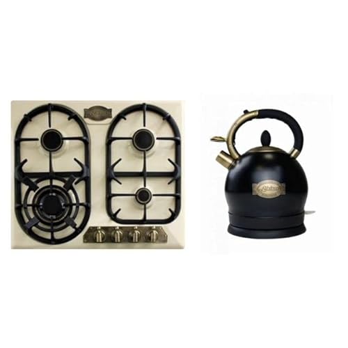Kaiser Gas-Kochfeld KG 6325 ELfEm, Retro Einbau Gasherd, 60cm, Empire,Emailliert Elfenbein,3,8 Kw WOK+WK 2000 Em Exklusiver Retro Wasserkocher Kontroll LED 2 L 1800W Kaiser Gas-Kochfeld KG 6325 ELfEm, Retro Einbau Gasherd, 60cm, Empire,Emailliert Elfenbein,3,8 Kw WOK+WK 2000 Em Exklusiver Retro Wasserkocher Kontroll LED 2 L 1800W von Kaiser
