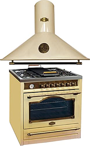 Kaiser Gas-Standherd Empire Kaiser HGE 93555 ElfEm+A 9423 ElfBE Eco, Retro Gas Elektro Standherd 90 cm Range Coocker/Dunstabzugshaube, 90 cm,910 m³/h,3 Stufen,Abluft,Umluft, Elfenbein Kaiser Gas-Standherd Empire Kaiser HGE 93555 ElfEm+A 9423 ElfBE Eco, Retro Gas Elektro Standherd 90 cm Range Coocker/Dunstabzugshaube, 90 cm,910 m³/h,3 Stufen,Abluft,Umluft, Elfenbein von Kaiser