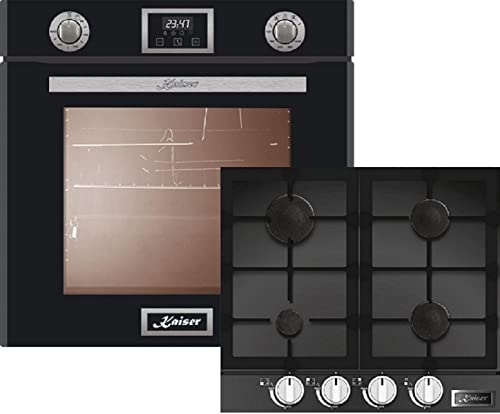 Kaiser Gasherd-Set EG 6374 SP + KCG 6387 Einbau Gasbackofen Autark, 79L, Umluft, Unterhitze, Grill, Drehspieß, Selbstreinigung,Erdgas/Propangas/Gas-Kochfeld Schwarz Glas, Einbau Herd, 60cm Kaiser Gasherd-Set EG 6374 SP + KCG 6387 Einbau Gasbackofen Autark, 79L, Umluft, Unterhitze, Grill, Drehspieß, Selbstreinigung,Erdgas/Propangas/Gas-Kochfeld Schwarz Glas, Einbau Herd, 60cm von Kaiser