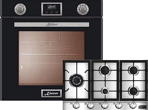 Kaiser Gasherd-Set EG 6374 SP + KG 9357, Einbau Gasbackofen Autark, 79L, Umluft, Unterhitze, Grill, Drehspieß, Selbstreinigung,Erdgas/Propangas/Einbau Gasherd 90cm, Edelstahl, WOK Turbo-Brenner Kaiser Gasherd-Set EG 6374 SP + KG 9357, Einbau Gasbackofen Autark, 79L, Umluft, Unterhitze, Grill, Drehspieß, Selbstreinigung,Erdgas/Propangas/Einbau Gasherd 90cm, Edelstahl, WOK Turbo-Brenner von Kaiser