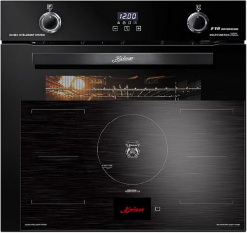 Kaiser Herd set EH 6367+KCT 9140 FI Exklusiver Einbau Backofen 60 cm in Schwarz 79L + Induktionskochfeld 90 cm TFT Display, FREE Zone von Kaiser