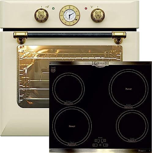 Kaiser Herdset Autark Retro Einbaubackofen EH 6432 ElfBE Eco+KCT 6395 Iem, Elektro, 68L, Drehspieß, 10 Funktionen, Pizzafunktion+Induktionskochfeld 60 cm, Retro Kochfeld Herd Kaiser Herdset Autark Retro Einbaubackofen EH 6432 ElfBE Eco+KCT 6395 Iem, Elektro, 68L, Drehspieß, 10 Funktionen, Pizzafunktion+Induktionskochfeld 60 cm, Retro Kochfeld Herd von Kaiser