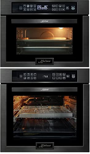 Kaiser Herdset EH 6306 RS + EM 6307 RS, Einbau Backofen Set 79 L, 15 Funktionen, Autark + Mikrowellen Backofen, 45 cm Hoch, TouchControl, Heißluftsystem, Infrarotgrill, Mikrowelle, 22 Funktionen von Kaiser