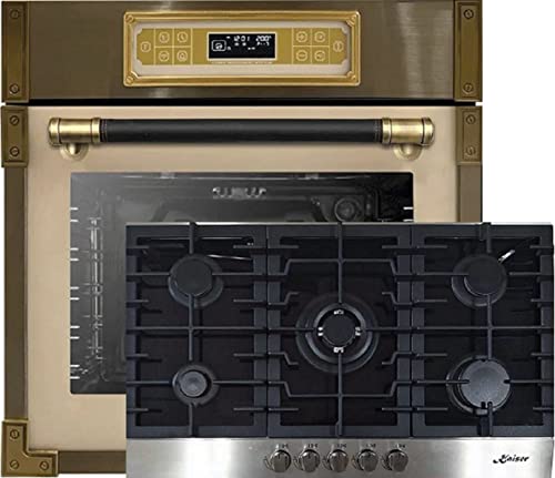 Kaiser Herdset EH 6726 ElfAD + KCG 9386 Turbo, Retro Einbau Backofen 80L, Elektro Backofenset – 11 Betriebsfunktionen + Einbau Gas Kochfeld 90 cm, Schwarz Glas, Erdgas/Propangas/Fl.Gas Kaiser Herdset EH 6726 ElfAD + KCG 9386 Turbo, Retro Einbau Backofen 80L, Elektro Backofenset – 11 Betriebsfunktionen + Einbau Gas Kochfeld 90 cm, Schwarz Glas, Erdgas/Propangas/Fl.Gas von Kaiser