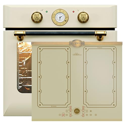 Kaiser Herdset Einbaubackofen EH 6432 ElfBE Eco+KCT 6192 FI ElfEm, Elektro, Autark, 68 L + Induktionskochfeld 60 cm FREE ZONE mit 2 FLEX Induktions-Zonen von Kaiser