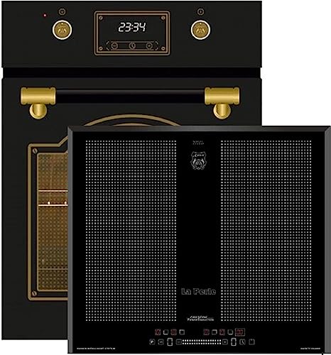 Kaiser Induktions Herd-Set EH 4796 AD+KCT 67 FIN, Retro Backofen Einbaubackofen 45 cm, Autark, 50 L, 9 Funktionen+Kaiser Flex Induktionskochfeld 60 cm, Einbau Herd, Autark, Power Booster von Kaiser