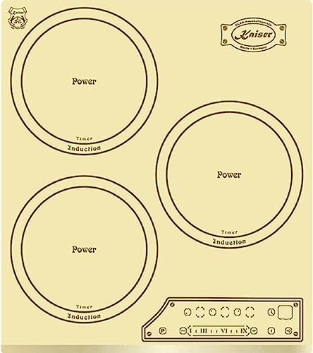Kaiser Induktions-Kochfeld KCT 4795 FI ElfAD, Einbau Herd, 3 Kochzonen, 45 cm,Full Touch Control, Autark,Facetten,Retro Induktionskochfeld,Funktionsdisplay von Kaiser