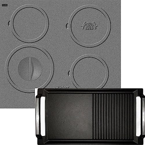 Kaiser Induktions-Kochfeld KCT 6705 I inkl. Grillplatte, Design des Gusseisen-Kochfeldes, Einbau Herd, 4 Kochzonen, ohne Rahmen Kaiser Induktions-Kochfeld KCT 6705 I inkl. Grillplatte, Design des Gusseisen-Kochfeldes, Einbau Herd, 4 Kochzonen, ohne Rahmen von Kaiser