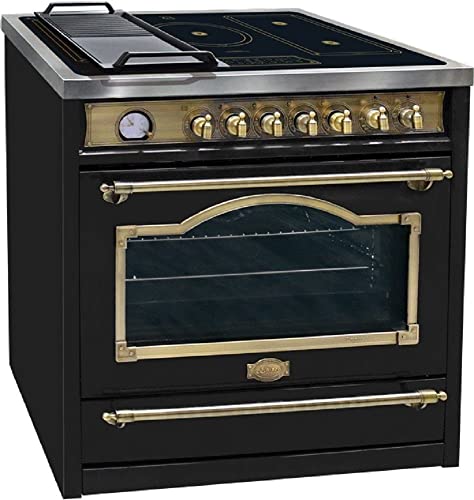Kaiser Induktions-Standherd HC 93655 IEm, Elektro Standherd 90 cm/Kaiser Empire Black/Multi 8 Multifunktions-Elektro-Backofen mit Induktionskochfeld von Kaiser