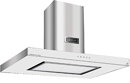 Kaiser Inselhaube AI 9434 W Eco, Designer Luxus Dunstabzugshaube 90 cm, Weiß Glas Edelstahl, Inox, 1250m³/h, Intelligent System, LED Flächen Beleuchtung, Abluft, Umluft Kaiser Inselhaube AI 9434 W Eco, Designer Luxus Dunstabzugshaube 90 cm, Weiß Glas Edelstahl, Inox, 1250m³/h, Intelligent System, LED Flächen Beleuchtung, Abluft, Umluft von Kaiser