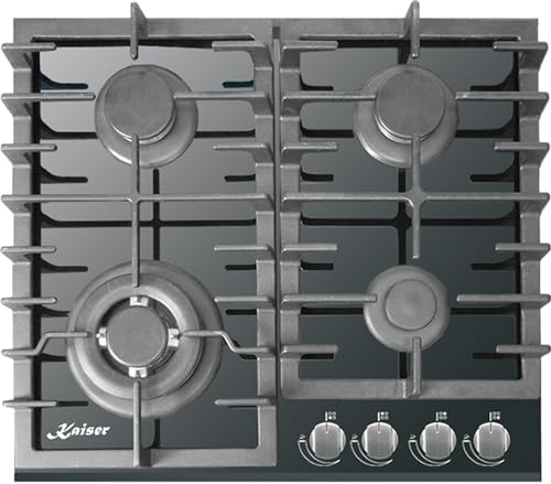 Kaiser KCG 6383 Gas Kochfeld 60cm, Autark, Kaiser Gaskochfeld, Gas auf Schwarzem Glas,Glaskeramik Gaskochfeld Einbau, Gasherd Einbau, 3,8 kW Wok mit Adapter, 4 flammig, Erdgas, Fl.Gas Kaiser KCG 6383 Gas Kochfeld 60cm, Autark, Kaiser Gaskochfeld, Gas auf Schwarzem Glas,Glaskeramik Gaskochfeld Einbau, Gasherd Einbau, 3,8 kW Wok mit Adapter, 4 flammig, Erdgas, Fl.Gas von Kaiser