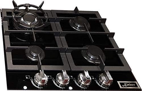 Kaiser KCG 6387 Gas Kochfeld 60cm, Autark,Gaskochfeld,Gas auf Schwarzem Glas,Glaskeramik Gaskochfeld Einbau, Gasherd Einbau,3,8 kW Wok mit Adapter,4 flammig,Erdgas,Fl.Gas,Bedienblende aus Edelstahl Kaiser KCG 6387 Gas Kochfeld 60cm, Autark,Gaskochfeld,Gas auf Schwarzem Glas,Glaskeramik Gaskochfeld Einbau, Gasherd Einbau,3,8 kW Wok mit Adapter,4 flammig,Erdgas,Fl.Gas,Bedienblende aus Edelstahl von Kaiser