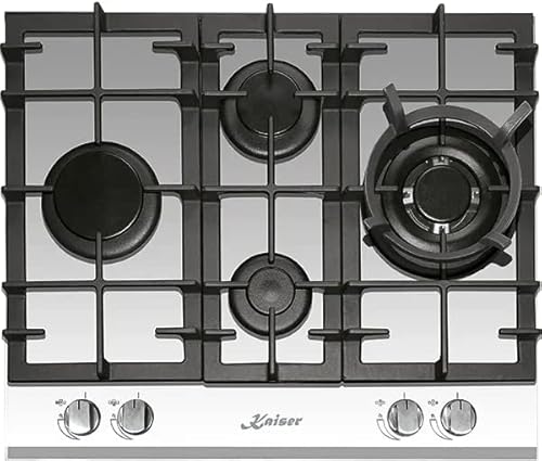 Kaiser KCG 6394w Turbo Romb/Gaskochfeld 60cm Autark/Kochfeld/Gas auf weißem Glas/Glaskeramik Gaskochfeld Einbau/4 Hochwertige Brenner/3,8 kW WOK Brenner/Erdgas,Fl.Gas Kaiser KCG 6394w Turbo Romb/Gaskochfeld 60cm Autark/Kochfeld/Gas auf weißem Glas/Glaskeramik Gaskochfeld Einbau/4 Hochwertige Brenner/3,8 kW WOK Brenner/Erdgas,Fl.Gas von Kaiser
