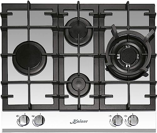 Kaiser KCG 6394w Turbo Romb/Gaskochfeld 60cm Autark/Kochfeld/Gas auf weißem Glas/Glaskeramik Gaskochfeld Einbau/4 Hochwertige Brenner/3,8 kW WOK Brenner/Erdgas,Fl.Gas Kaiser KCG 6394w Turbo Romb/Gaskochfeld 60cm Autark/Kochfeld/Gas auf weißem Glas/Glaskeramik Gaskochfeld Einbau/4 Hochwertige Brenner/3,8 kW WOK Brenner/Erdgas,Fl.Gas von Kaiser