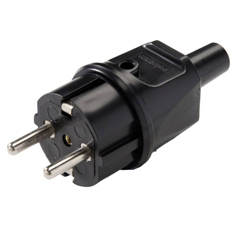 Kaiser Kaiser 514/sw Schutzkontaktstecker PVC 250 V Schwarz IP44 Steckernetzteil von Kaiser
