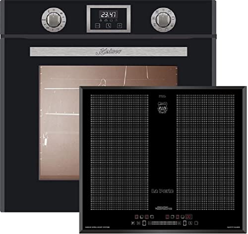 Kaiser Küchengeräte Backofen-Set EH 6326 Sp+KCT 67 La Perle, Elektro Einbau Backofen, Autark, 79L, 10 Funktionen + Kaiser Flex Induktions- Kochfeld 60 cm Autark, Power Booster von Kaiser