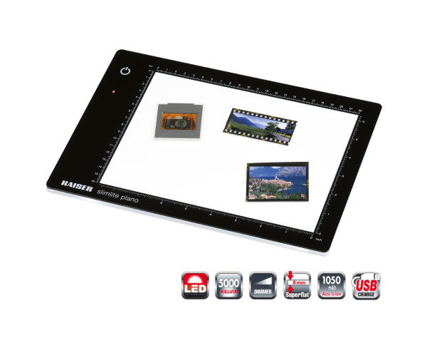 Kaiser LED-Leuchtplatte Slimlite Plano 29x20x0,8cm, Leuchtfläche 22x16cm inkl. Netz-/Ladegerät Kaiser LED-Leuchtplatte Slimlite Plano 29x20x0,8cm, Leuchtfläche 22x16cm inkl. Netz-/Ladegerät von Kaiser