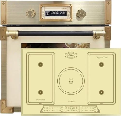 Kaiser Pyrolyse Backofen »EH 6427 ElfAD+KCT 7797 ELfEm«, Retro Pyrolyse Einbau Backofen 73L Elfebeinfarbiges Glas 60 cm+ Induktionskochfeld 77cm, FREE ZONE, PowerBoost 4,3 KW, 5 QuickHeat,Kochfeld von Kaiser