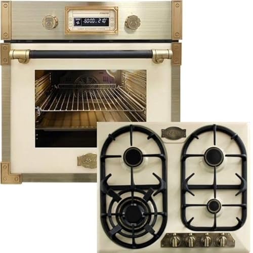 Kaiser Pyrolyse Backofen »EH 6427 ElfAD+KG 6325 ElfEm«, Retro Pyrolyse Einbau Backofen 73L Elfebeinfarbiges Glas 60 cm+Retro Einbau Gasherd, 60cm, Empire,Emailliert Elfenbein,3,8 Kw WOK Kaiser Pyrolyse Backofen »EH 6427 ElfAD+KG 6325 ElfEm«, Retro Pyrolyse Einbau Backofen 73L Elfebeinfarbiges Glas 60 cm+Retro Einbau Gasherd, 60cm, Empire,Emailliert Elfenbein,3,8 Kw WOK von Kaiser