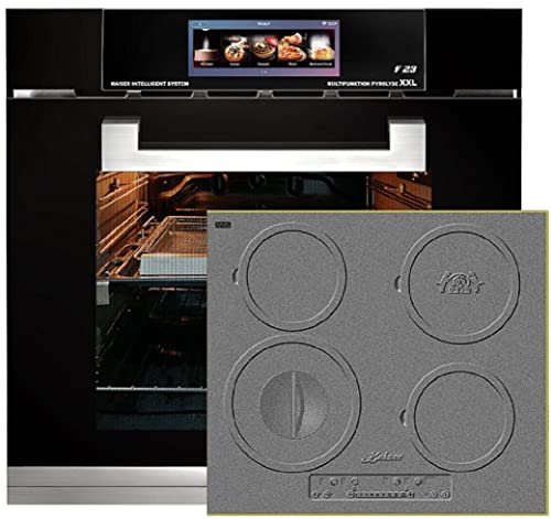 Kaiser Pyrolyse Backofen LaPerle »EH 6344+ KCT 6705 RI«, Elektro Backofen, TFT Display, Air fryer,Bratautomatik,79L + Induktions-Kochfeld, 4 Kochzonen, Einbau Herd, Power Booster, Kaiser Pyrolyse Backofen LaPerle »EH 6344+ KCT 6705 RI«, Elektro Backofen, TFT Display, Air fryer,Bratautomatik,79L + Induktions-Kochfeld, 4 Kochzonen, Einbau Herd, Power Booster, von Kaiser