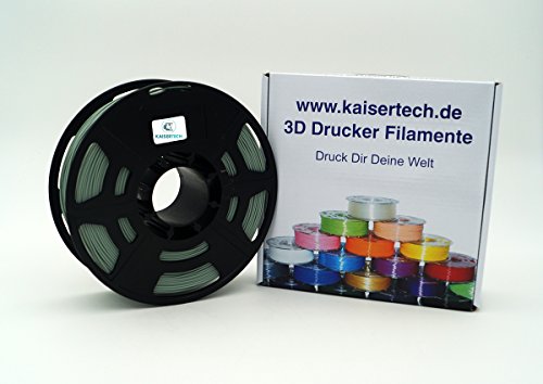 Kaisertech - Filament PLA 1,75mm 1kg Spule 3D Drucker, PLA Filament 1kg Spool 3D Printer 1.75mm - sehr viele Farben - Toleranz beim Durchmesser liegt bei +/- 0,02mm (PLA 3.00mm, Kiwi) von Kaisertech