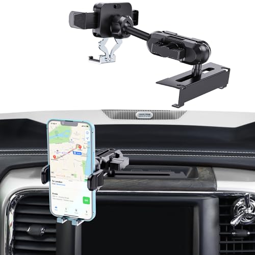 Kaishengyuan Metall-Handyhalterung für Ram Truck 2013–2018, Armaturenbrett-Handyhalterung, kompatibel mit RAM 1500/2500/3500 & 2019+ Classic, Metallkugel-Adapter, Handy-Ständerarm, passend für die Kaishengyuan Metall-Handyhalterung für Ram Truck 2013–2018, Armaturenbrett-Handyhalterung, kompatibel mit RAM 1500/2500/3500 & 2019+ Classic, Metallkugel-Adapter, Handy-Ständerarm, passend für die von Kaishengyuan