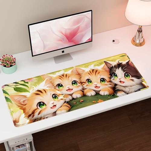 Kaishuai XXL Gaming Mauspad,Schreibtischauflage,80x40cmx2cm Erweitertes Mauspad,rutschfeste Gummibasis für Schreibtischunterlage für Gaming,Büro,Geschäft von Kaishuai