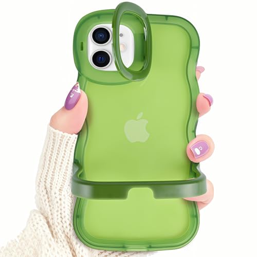 Kaislandy Hüllen für iPhone 12/12 Pro Hülle mit Kamerahalterung, Klappständer Design, gewellter Rahmen, klar, stoßfest, Schutzhülle für iPhone 12/12 Pro Kaislandy Hüllen für iPhone 12/12 Pro Hülle mit Kamerahalterung, Klappständer Design, gewellter Rahmen, klar, stoßfest, Schutzhülle für iPhone 12/12 Pro von Kaislandy