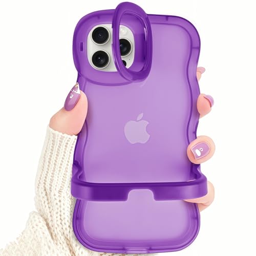 Kaislandy Hüllen für iPhone 13 Pro Max/12 Pro Max Hülle mit Kamerahalterung, Klappständer Design Wellenförmiger Rahmen, klar, stoßfest, Schutzhülle für iPhone 13 Pro Max/12 Pro Max Kaislandy Hüllen für iPhone 13 Pro Max/12 Pro Max Hülle mit Kamerahalterung, Klappständer Design Wellenförmiger Rahmen, klar, stoßfest, Schutzhülle für iPhone 13 Pro Max/12 Pro Max von Kaislandy