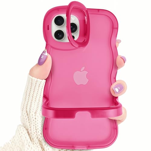 Kaislandy Hüllen für iPhone 13 Pro Max/12 Pro Max Hülle mit Kamerahalterung, Klappständer Design Wellenförmiger Rahmen, klar, stoßfest, Schutzhülle für iPhone 13 Pro Max/12 Pro Max Kaislandy Hüllen für iPhone 13 Pro Max/12 Pro Max Hülle mit Kamerahalterung, Klappständer Design Wellenförmiger Rahmen, klar, stoßfest, Schutzhülle für iPhone 13 Pro Max/12 Pro Max von Kaislandy