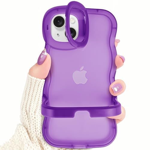 Kaislandy Hüllen für iPhone 15 Plus/14Plus Hülle mit Kamerahalterung, Klappständer Design, gewellter Rahmen, klar, stoßfest, Schutzhülle für iPhone 15 Plus/14 Plus Kaislandy Hüllen für iPhone 15 Plus/14Plus Hülle mit Kamerahalterung, Klappständer Design, gewellter Rahmen, klar, stoßfest, Schutzhülle für iPhone 15 Plus/14 Plus von Kaislandy
