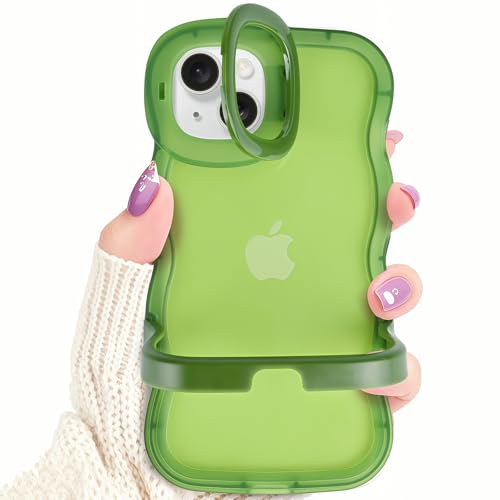 Kaislandy Hüllen für iPhone 15 Plus/14Plus Hülle mit Kamerahalterung, Klappständer Design, gewellter Rahmen, klar, stoßfest, Schutzhülle für iPhone 15 Plus/14 Plus Kaislandy Hüllen für iPhone 15 Plus/14Plus Hülle mit Kamerahalterung, Klappständer Design, gewellter Rahmen, klar, stoßfest, Schutzhülle für iPhone 15 Plus/14 Plus von Kaislandy