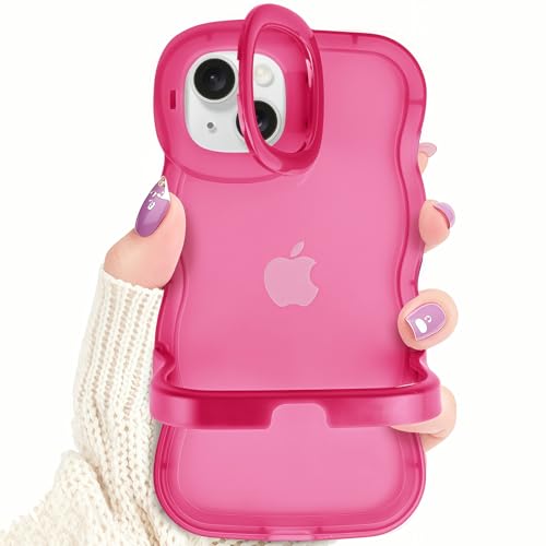Kaislandy Hüllen für iPhone 15 Plus/14Plus Hülle mit Kamerahalterung, Klappständer Design, gewellter Rahmen, klar, stoßfest, Schutzhülle für iPhone 15 Plus/14 Plus Kaislandy Hüllen für iPhone 15 Plus/14Plus Hülle mit Kamerahalterung, Klappständer Design, gewellter Rahmen, klar, stoßfest, Schutzhülle für iPhone 15 Plus/14 Plus von Kaislandy