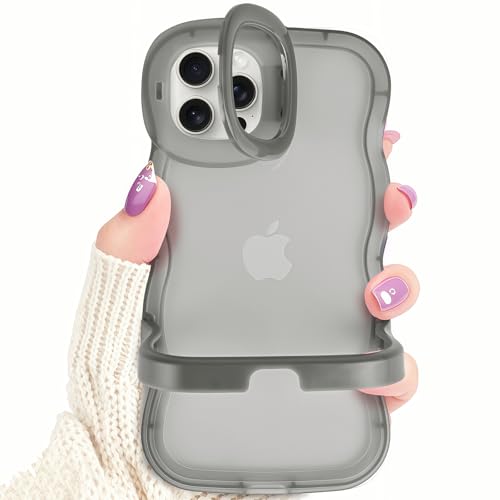 Kaislandy Hüllen für iPhone 15 Pro Max Hülle mit Kamerahalterung, Klappständer Design Wellenförmiger Rahmen Klar Stoßfest Schutzhülle für iPhone 15 Pro Max Kaislandy Hüllen für iPhone 15 Pro Max Hülle mit Kamerahalterung, Klappständer Design Wellenförmiger Rahmen Klar Stoßfest Schutzhülle für iPhone 15 Pro Max von Kaislandy