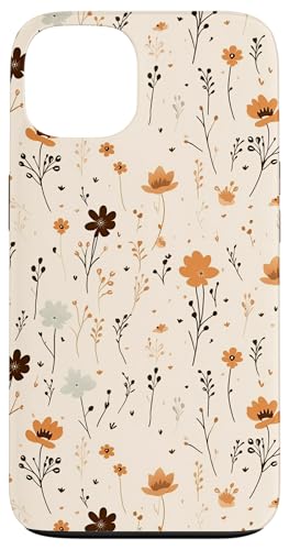Hülle für iPhone 13 Boho Wildflower Flower Floral Soft Beige Retro Botanical Hülle für iPhone 13 Boho Wildflower Flower Floral Soft Beige Retro Botanical von Kala Boho Wildflower Patttern