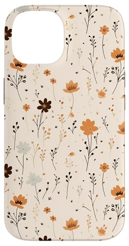 Hülle für iPhone 14 Boho Wildflower Flower Floral Soft Beige Retro Botanical Hülle für iPhone 14 Boho Wildflower Flower Floral Soft Beige Retro Botanical von Kala Boho Wildflower Patttern